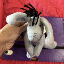 Walt Disney Store Classic Pooh CLASSIC EEYORE 5" Bean Bag STUFFED ANIMAL Toy