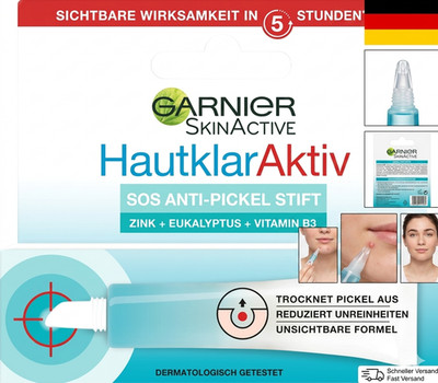 Garnier Skin Active  Anti Pickel SOS Stift Hautklar Aktiv, 10 ml