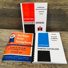 Farmall International B Bn Tractor Service Repair Shop Parts Operator Manual Set