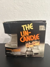 The Un-Candle by Corning Model 120 Floating Wick. NIB. 5" VTG Candle