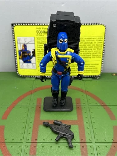 GI Joe Cobra Commander w/Gun & File Card 1992 ARAH Hasbro Free Shipping