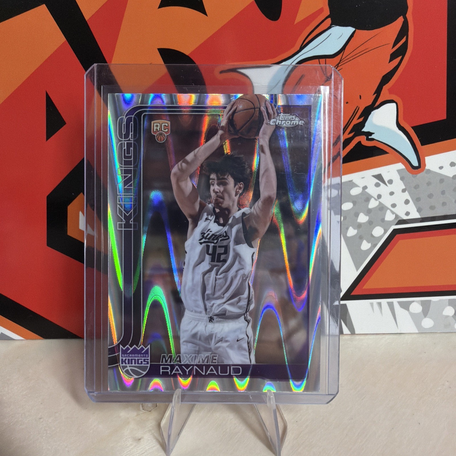 Maxime Raynaud 2025-26 Topps Chrome RayWave Refractor Rookie #293 Kings RC