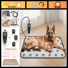 Large Dog Heating Pad 34x21in with Smart Thermostat, Waterproof Certified, Saf