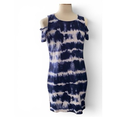 MICHAEL Michael Kors Tie Dye Cold Shoulder Dress Sz X-Small