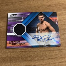 2019 UFC Knockout Stephen Thompson Auto Relic Purple 14/25