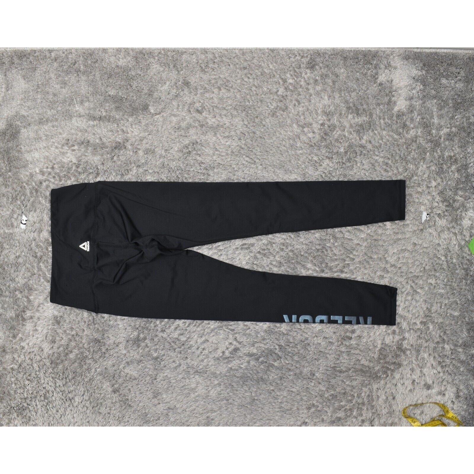 Reebok Women's Size S Legging Skinny Pants Black Polyester Pull On Solid thumbnail 7