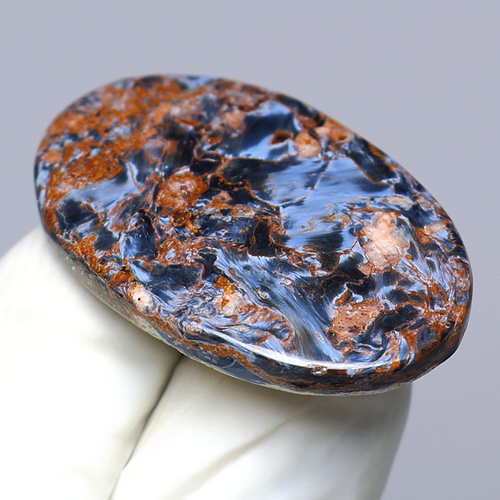 Una joya que se siente viva ~ 41,4 CT Pietersita natural 40 mm AA + piedra preciosa cabujón - Imagen 6 de 12