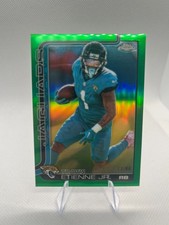 Topps 2025 chrome football Travis Etienne #139 Green Refractor /99