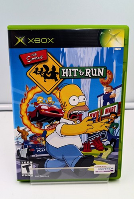 #ad The Simpsons Hit And Run Microsoft Xbox CIB $69.95