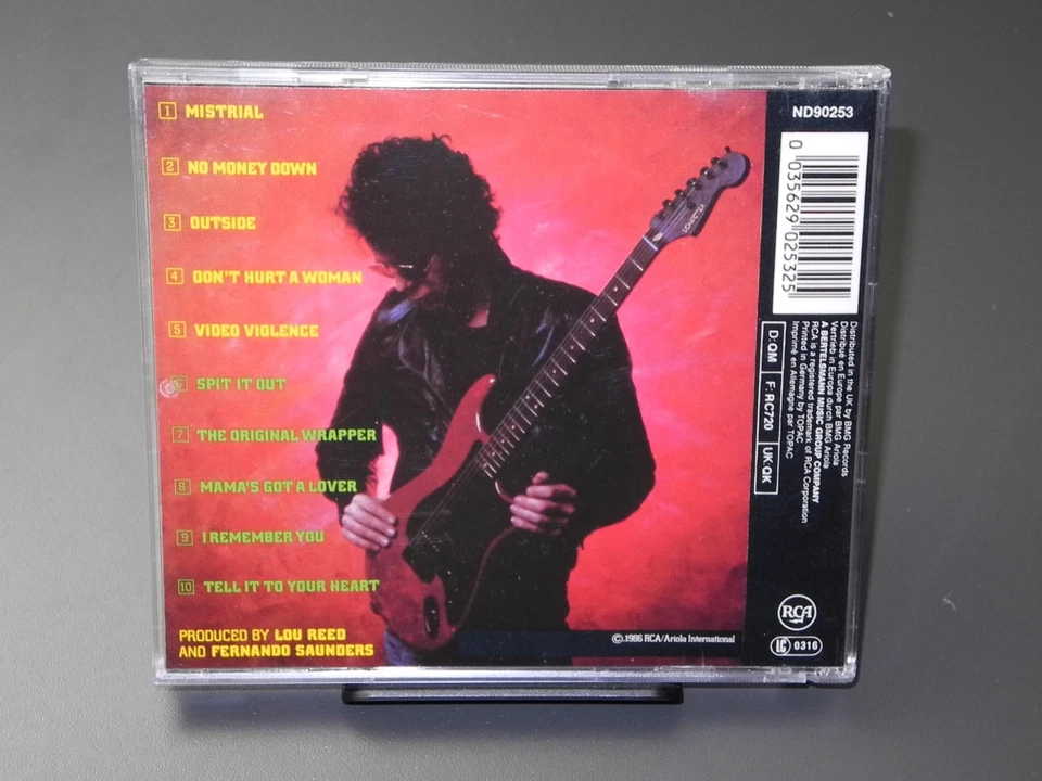 lou reed cd - mistrial, early rca cd - Bild 2 von 2