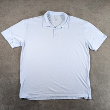 True Classic Polo Shirt Mens 2XL White Cotton Athletic Golf Training Comfort