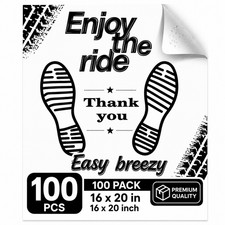 100pcs Paper Car Floor Mat Disposable Mats Automotive Vehicle Interior Protector