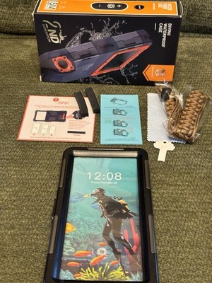 Shellbox 2nd Gen Diving Waterproof Case/ProfessionalBlack15M NEWFits Many Phones