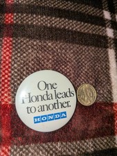 Honda Pin Back Button - Vintage Automotive Advertising