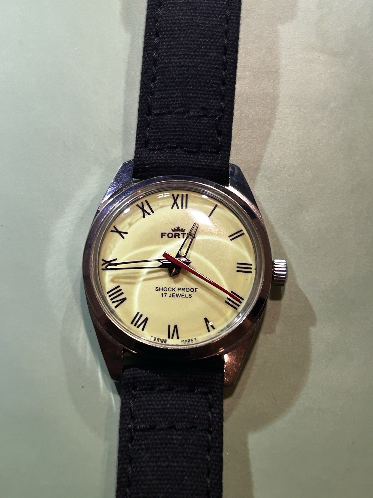 Fortis Manual Wind 17 Jewel Men's Watch, Luminous Dial - Gem