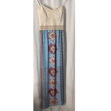 Womens Maxi Dress | Size 8/10?| Floral Boho Strapless