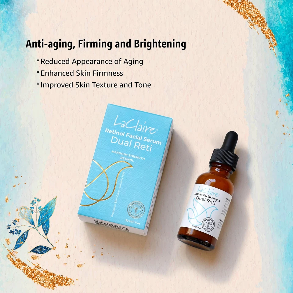 Suero facial complejo de retinol, antienvejecimiento, iluminador, reafirmante, suavizante, 30 ml Foto 4 de 4