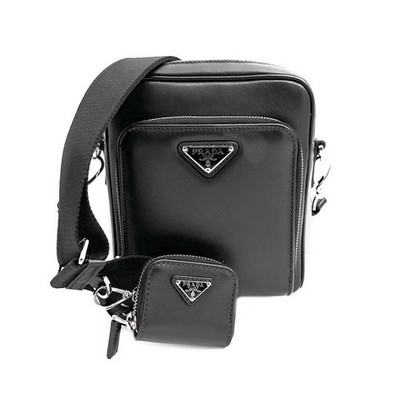 Prada Triangle Logo Pouch Leder Umhängetasche 6282502270 139805883