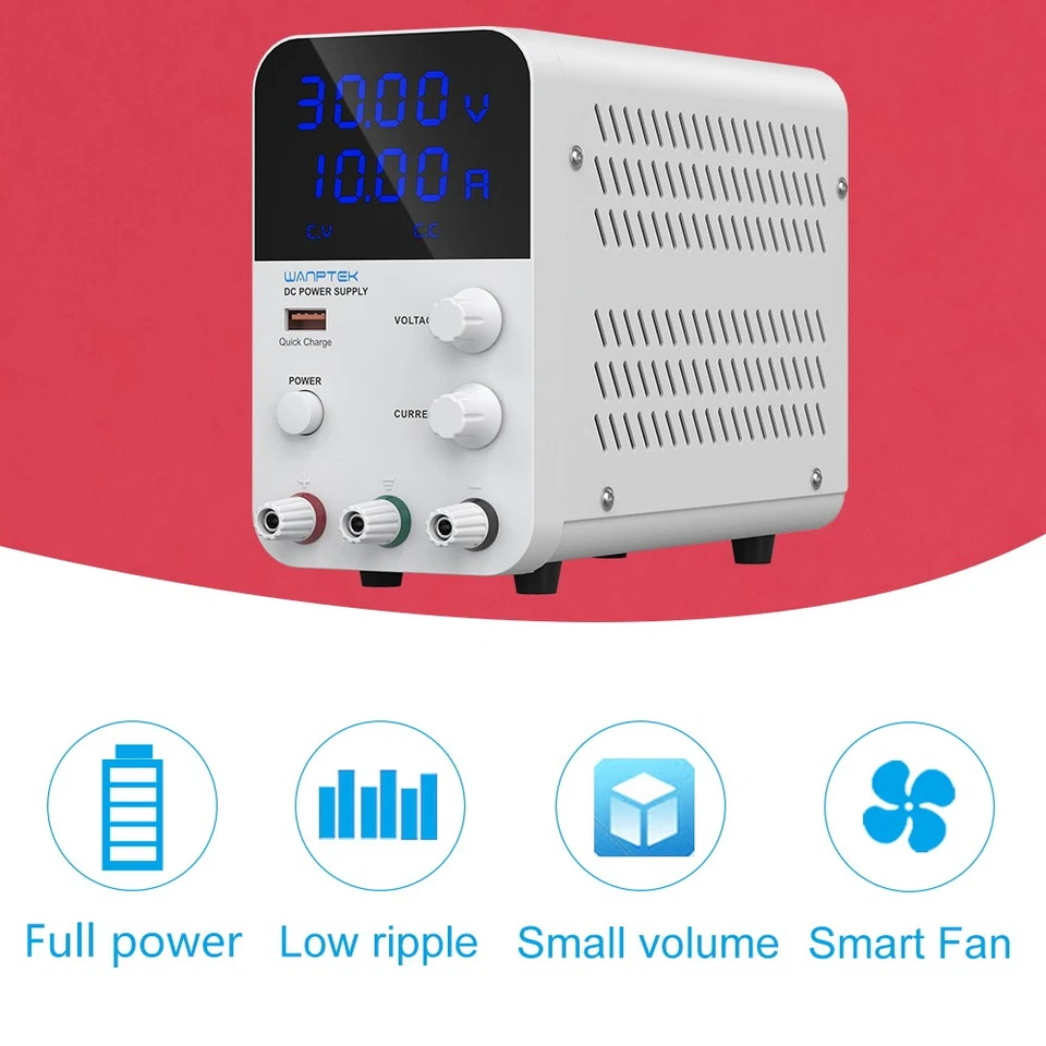 Lab Power Supply Adjustable DC 0-30V 60V 120V 0-5A 10A Variable Bench Switching - Image 2 of 4