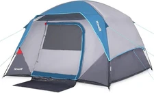 EcoExplorer 6-Person 4-Season Waterproof Camping Tent w/Rainfly Polycotton Blue