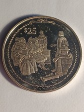 1992 Virgin Islands 25 Dollar, Columbus Lecturing