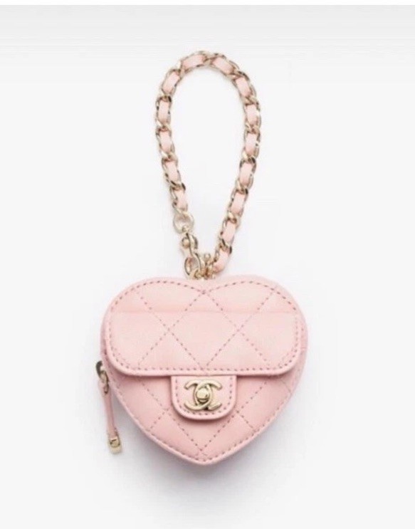 Auth BNIB Chanel 25B Extra Mini Heart Bag Charm Pink Lambskin | eBay