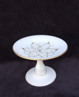 ANCIENNE COUPE BAGUIER EN VERRE OPALINE ÉPOQUE CHARLES X DÉBUT XIXEME