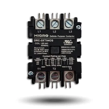 50 Amp Definite Purpose Contactor 3 Pole, 120VAC Coil 40A, 50A, Lighting, Heatin