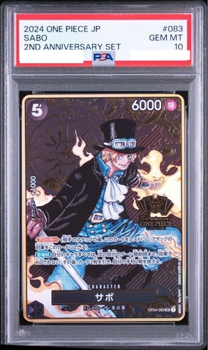 Sabo (One Piece Japanese Version 2nd Anniversary Set) graded PSA 10 for sale on eBay