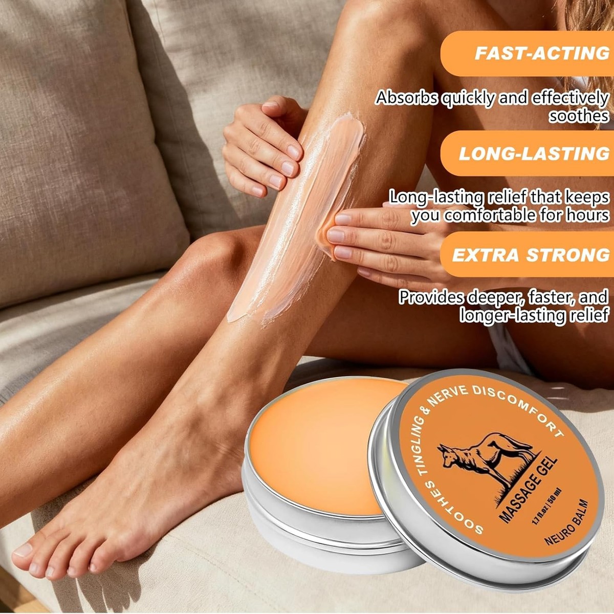 3X Therawolf Neuro Balm, Joint Care Soothing Cream,Herbal Cooling
