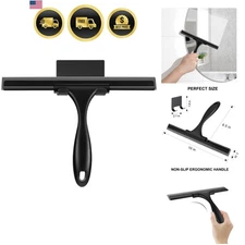 Shower Glass Squeegee 10 Inch Silicone Window Mirror Cleaning Tool Bathroom