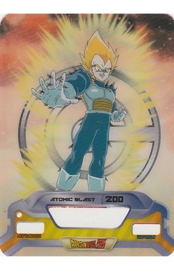 Lamincards Dragon Ball Z Edibas N. Edition S. 3D Atomic Blast N 101