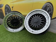 4X R18 Pouces 10X112/120 Jantes Noires+Polies Style RS II: S'adapte Pour E46