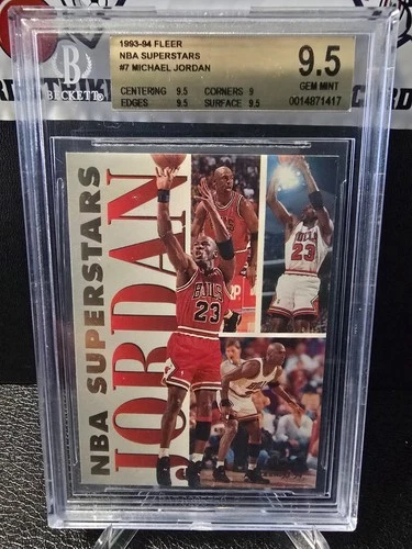 1993 Fleer Jordan BGS 9.5
