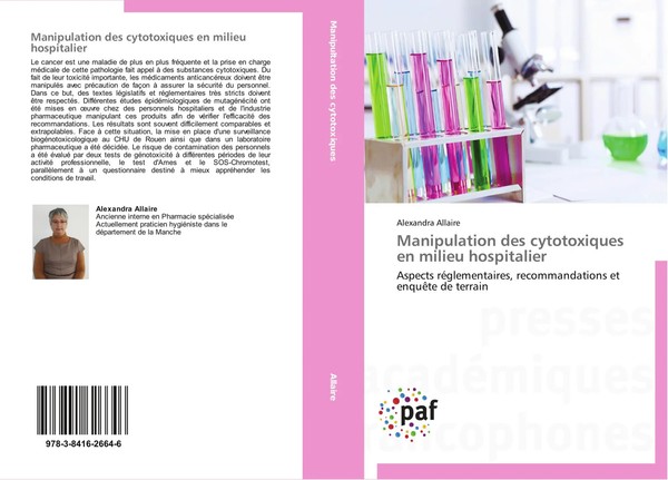 Alexandra Allaire | Manipulation Des Cytotoxiques En Milieu Hospitalier | Buch-image