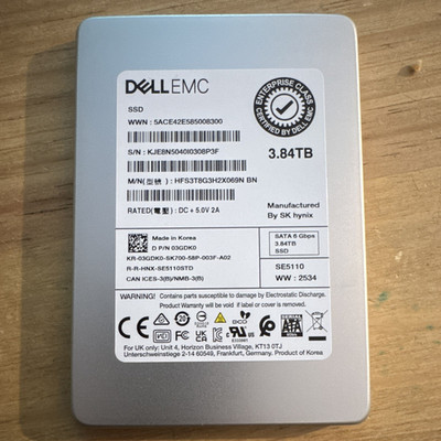 Dell EMC SK hynix SE5110 3,84TB 2,5'' SATA III SSD 6Gbps HFS3T8G3H2X069N