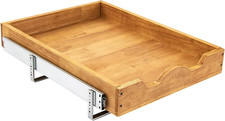 1 Tier Pull Out Cabinet Organizer 14" W X 21" D Single Tier Heavy Duty Sliding