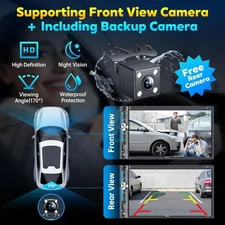 PLZ 7" Wireless Double Din Car Stereo – Apple CarPlay - Android Auto - Bluetooth