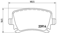 BREMBO BREMSSCHEIBEN Ø282MM + BREMSBELÄGE VORNE & HINTEN für VW Passat B6 SKODA