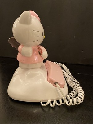 Vintage Sanrio Hello Kitty Angel Phone Pink Light Up Wings