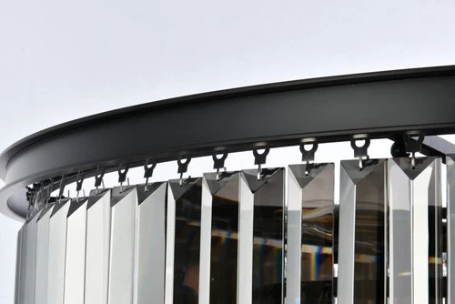 Elegant Lighting 1231D44-SS/RC Sydney 33 Light 44"W Crystal - Black - Picture 12 of 12