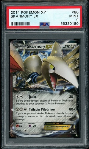 2014 Pokemon XY Base Skarmory EX #80 PSA 9 MINT