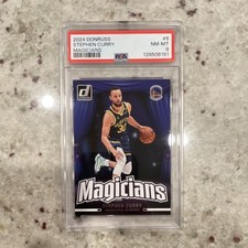 Panini 2024-25 Donruss Magicians Stephen Curry #6 Warriors PSA 8 Insert NBA