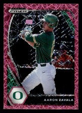 2021 Panini Prizm Draft Picks Prizms Pink Velocity #38 Aaron Zavala