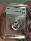 1964 Roosevelt Dime MS65 FB ICG