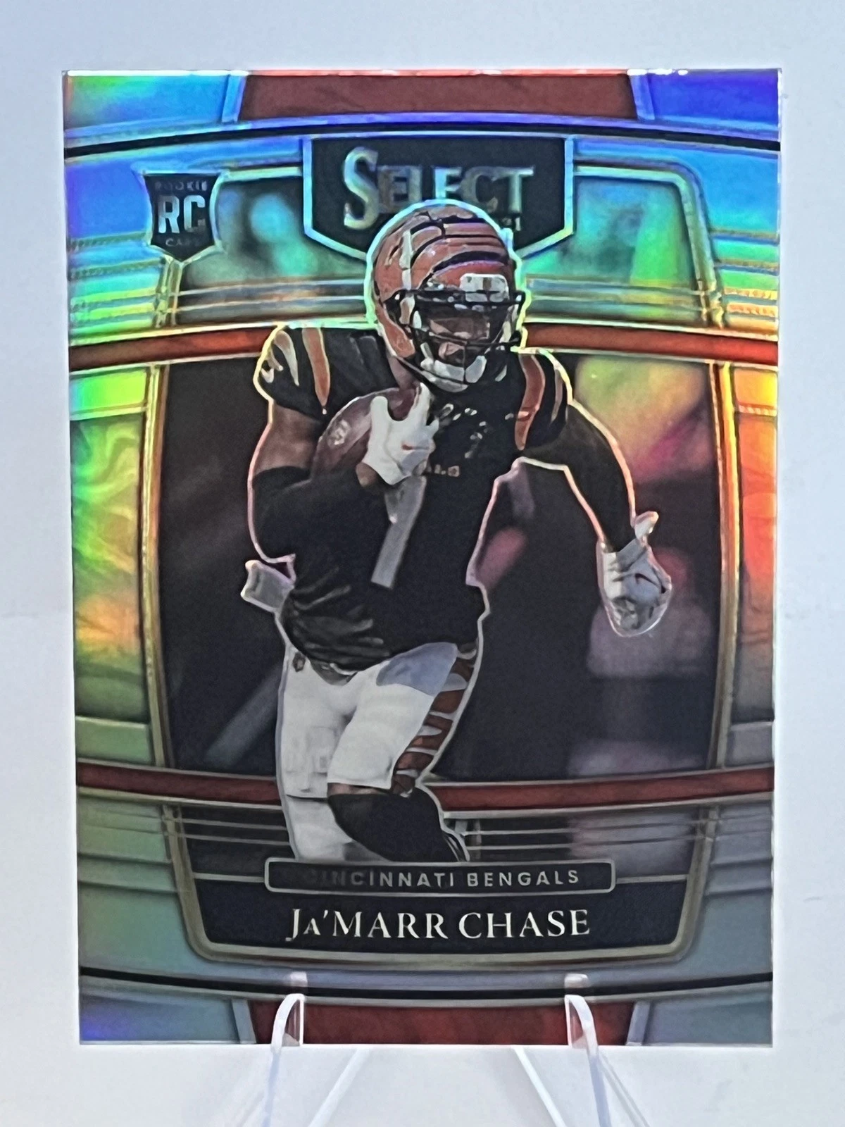 2021 Panini Select - Concourse Ja'Marr Chase #47 Silver Prizm (RC)