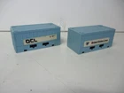 Matchbox Lesney Superfast Flat Car containers- blue -US Lines & OCL from PS-1