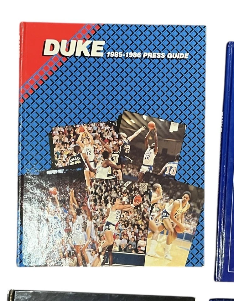 Lot of 9 Duke Blue Devils Hardback Basketball Yearbooks Media Guides 1985 - 2008 - Image 2 of 4