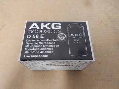 New Open Box AKG D58 E Professional Dynamic Noise-Canceling Microphone