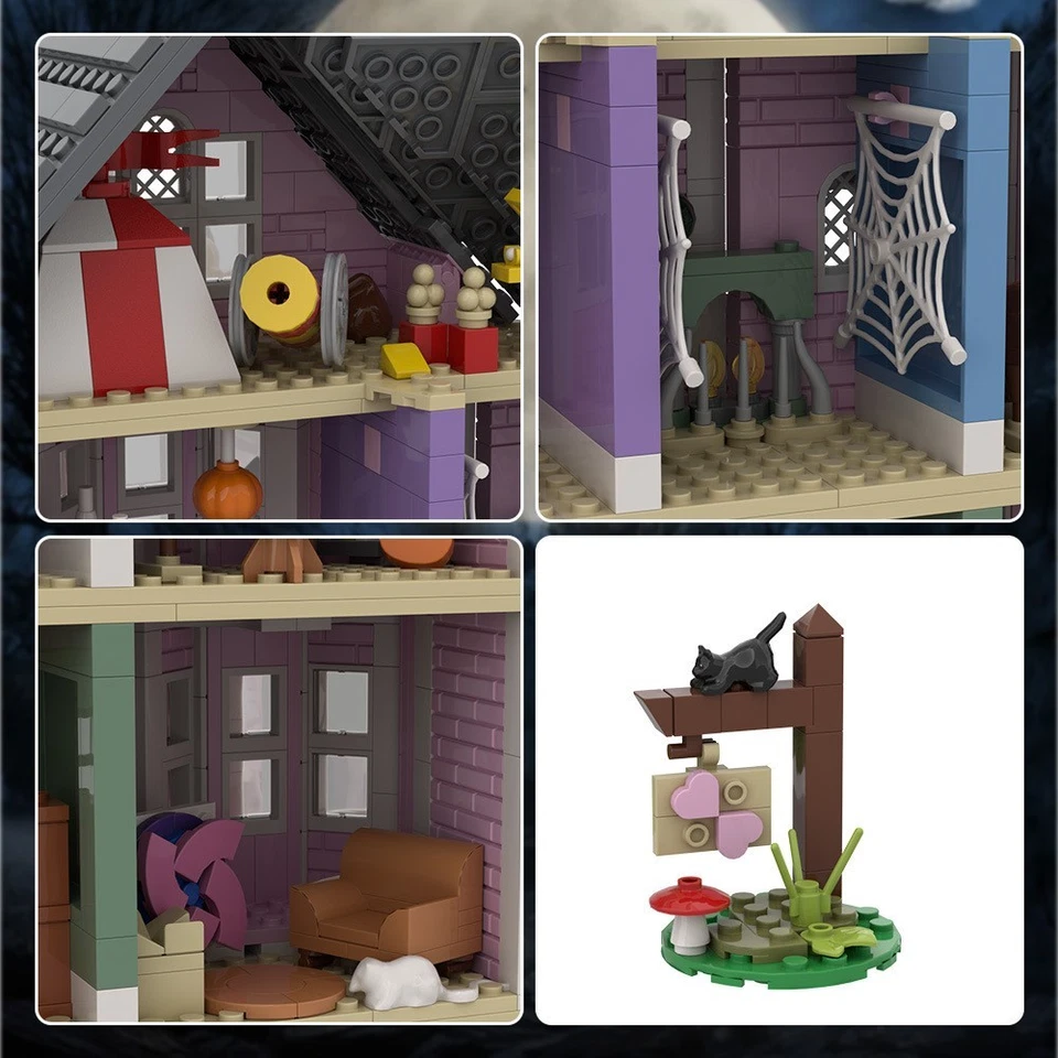 1542 PCS MOC Coraline The Pink Palace Building Set with Interior Decoration - Image 4 of 4